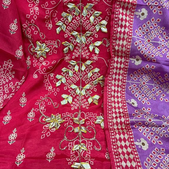 Pure Hand Work & Gota heavy Work Kurti Set - Picture 11 of 11